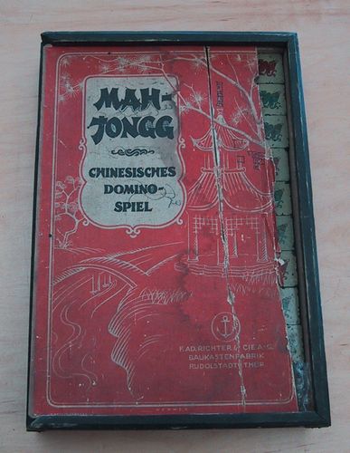 Vintage STONE Mah Jong game for sale