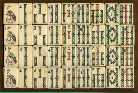 Delicate hues on bone and bamboo – Mahjong Treasures